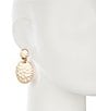 Southern Living Double Disc Orbital Earrings, Color:Gold - Image 2