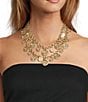 Southern Living Double Strand Disc Charm Statement Necklace - Image 2