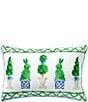 Southern Living Easter Collection Bunny Topiary Reversible Pillow - Image 1