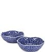 Southern Living Cabbage Cereal Bowls, Set of 2, Color:Blue - Image 1