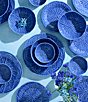 Southern Living Cabbage Cereal Bowls, Set of 2, Color:Blue - Image 2