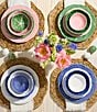Southern Living Cabbage Cereal Bowls, Set of 2, Color:Blue - Image 3