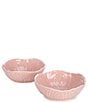 Southern Living Cabbage Cereal Bowls, Set of 2, Color:Pink - Image 1