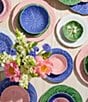 Southern Living Cabbage Salad Plates, Set of 2, Color:Blue - Image 4