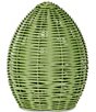Southern Living Easter Collection Wicker Look Medium Green Egg Tabletop Decor - Image 1