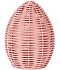 Southern Living Easter Collection Wicker Look Small Pink Egg Tabletop Decor - Image 1