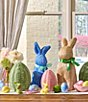 Southern Living Easter Collection Wicker Look Small Pink Egg Tabletop Decor - Image 2