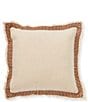 Southern Living Embroidered Border Decorative Square Pillow - Image 1
