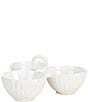 Southern Living Everyday Heirlooms 3-Section Server, Color:White - Image 1