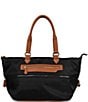 Southern Living Expandable Nylon Tote Bag, Color:Black/Tan - Image 1