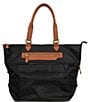 Southern Living Expandable Nylon Tote Bag, Color:Black/Tan - Image 3