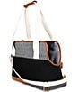 Color:Black/Multi - Image 2 - Fashion Canvas Pet Carrier Bag