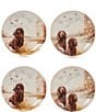 Color:Multi - Image 1 - Festive Fall Collection Assorted Boykin Dog Accent Plates, Set of 4