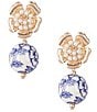 Southern Living Flower Pearl Chinoiserie Statement Bead Drop Earrings, Color:Multi - Image 1