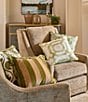 Southern Living Gazebo Trellis Decorative Pillow, Color:Green/White - Image 3