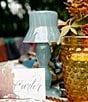 Southern Living Glass Tealight Table Lamp, Color:Blue - Image 2