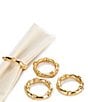 Southern Living Gold Bamboo Napkin Rings, Set of 4, Color:Gold - Image 1