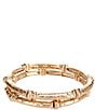 Color:Gold - Image 1 - Gold-Plated Metal Stretch Bracelet Set