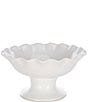 Southern Living Gracie Collection Footed Decorative Bowl, Color:White - Image 1