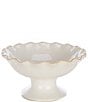 Southern Living Gracie Collection Footed Decorative Bowl, Color:Cream - Image 1