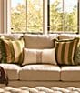 Southern Living Greek Key Tape Embroidered Lumbar Decorative Pillow, Color:Beige - Image 4