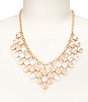 Southern Living Square Hammered Metal Shakey Frontal Collar Necklace - Image 2
