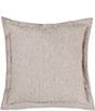 Color:Gray - Image 1 - Heirloom Linen Square Pillow