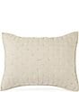 Color:Taupe - Image 1 - Heirloom Quilted Distressed Linen Sham