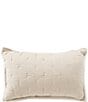 Color:Taupe - Image 1 - Heirloom Quilted Linen Breakfast Pillow