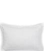 Color:White - Image 1 - Heirloom Quilted Linen Breakfast Pillow