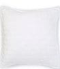 Color:White - Image 1 - Heirloom Quilted Linen Euro Sham