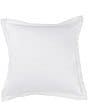 Color:White - Image 1 - Heirloom Sateen & Twill Square Pillow