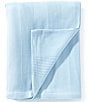 Southern Living Heirloom Textured Cotton Bed Blanket, Color:Blue Bell - Image 1