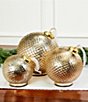 Southern Living Holiday Collection Textured Glass LED Ornament Decor - Image 1
