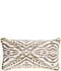 Southern Living Ikat Printed Lumbar Pillow - Image 1