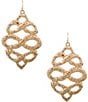 Southern Living Infinity Loop Drop Earrings, Color:Gold - Image 1