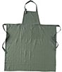 Color:Dusty Lotus - Image 1 - Linen Full-Size Apron with Adjustable Neck Strap