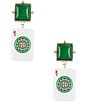 Southern Living Mahjong Tile Novelty Drop Earrings, Color:Multi - Image 1