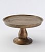 Color:Brown - Image 1 - Mango Wood Cake Stand