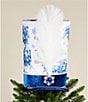 Southern Living Meet Me Under The Mistletoe Collection Toile Nutcracker Hat Tree Topper - Image 1