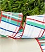 Southern Living Meet Me Under The Mistletoe Multi Plaid Double Sided Decorative Ribbon - Image 1