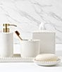 Southern Living Micro Bead Toothbrush Holder, Color:White - Image 2