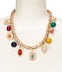 Southern Living Mixed Charm Chain Collar Necklace - Image 2