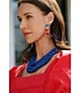 Southern Living Rainbow Multi-Thread Wrapped Resort Hoop Earrings - Image 3