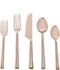 Color:Rose Gold - Image 1 - Textured 20-Piece Stainless Steel Flatware Set