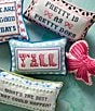 Southern Living Needlepoint Bow Shaped Pillow - Image 3