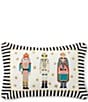Southern Living Nutcracker Festive Metallic Trio Needlepoint Pillow - Image 1
