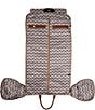 Southern Living Nylon Garment Duffle Bag, Color:Black/Tan - Image 3