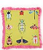 Color:Multi - Image 1 - Outdoor Living Collection Colorful Insect Indoor/Outdoor Pillow