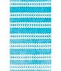 Color:Light Blue - Image 1 - Outdoor Living Collection Fishtail Stripe Beach Towel